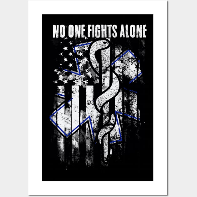 EMS No One Fights Alone Wall Art by QUYNH SOCIU